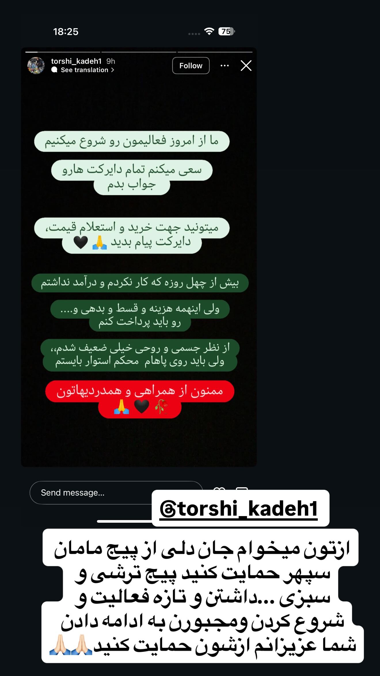  جدید ترین استوری اینستاگرام سمیرا رفیعی