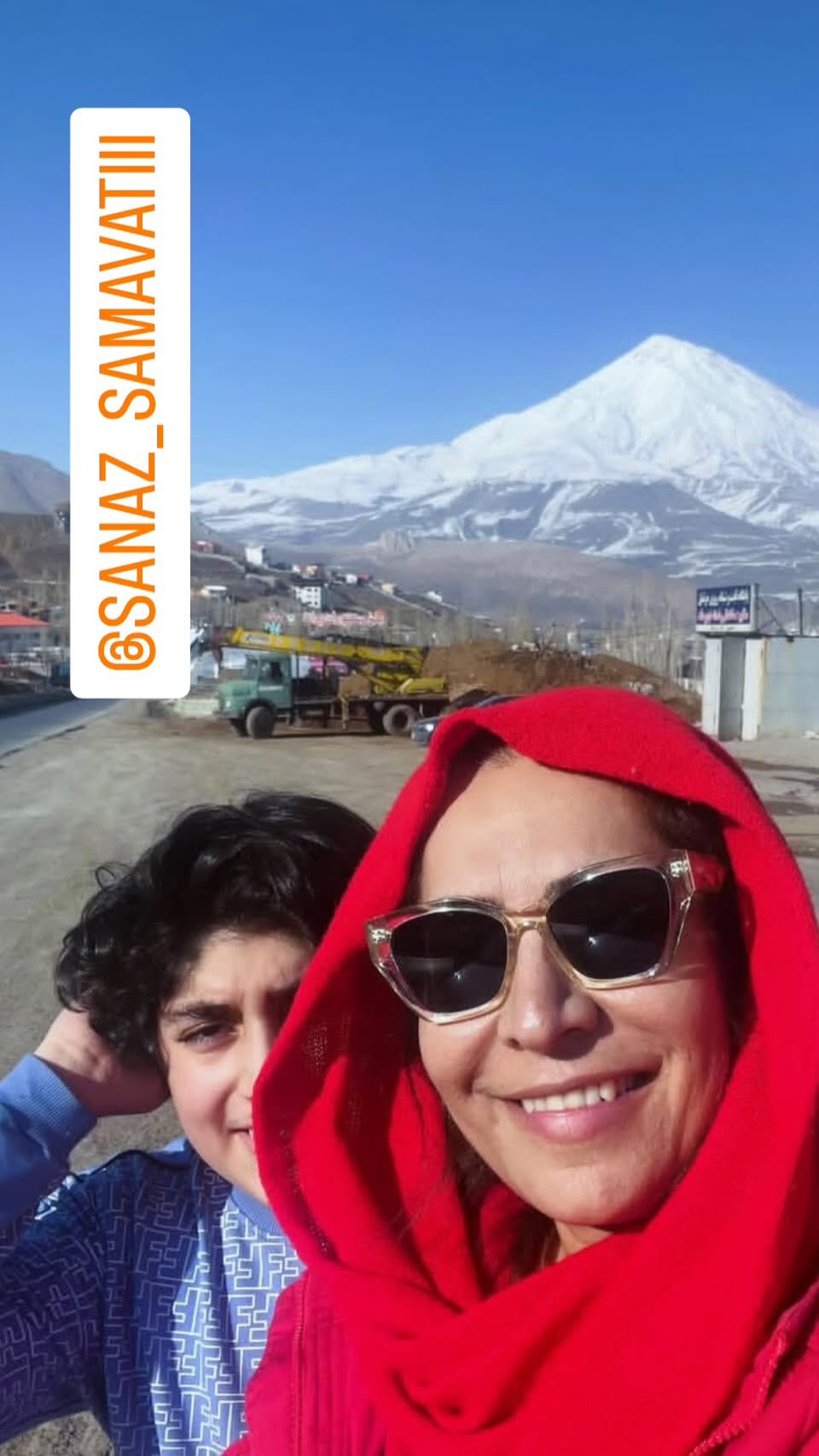  جدید ترین استوری اینستاگرام ساناز سماواتی