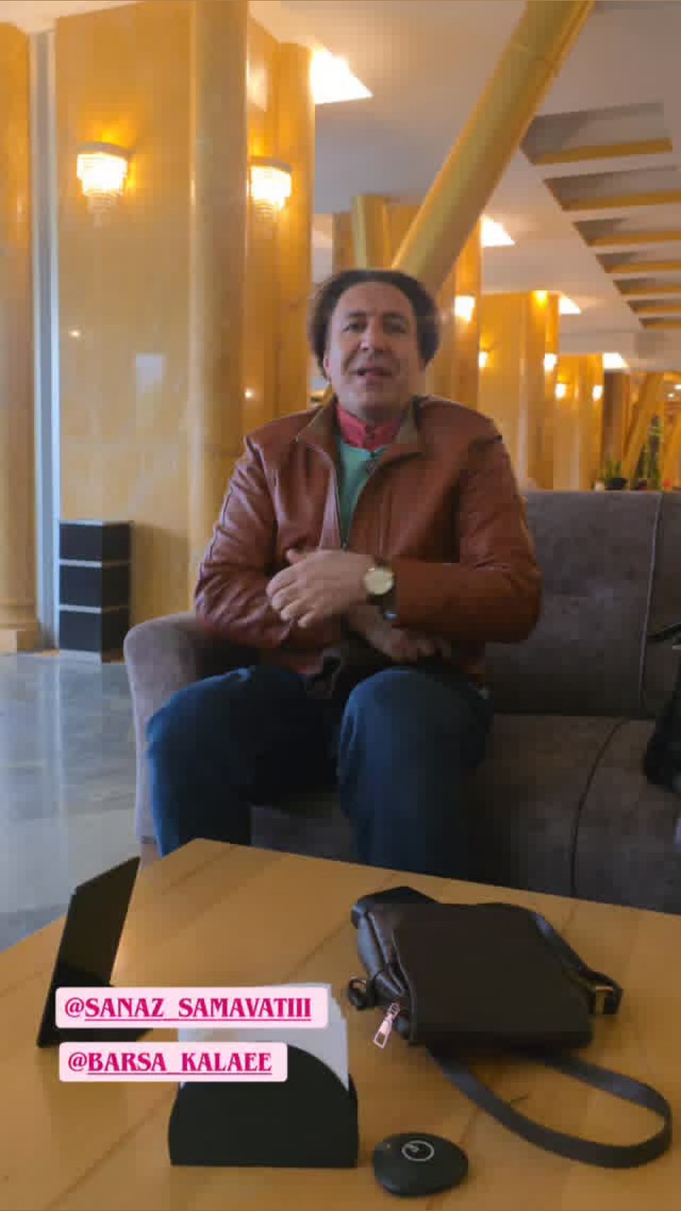  جدید ترین استوری اینستاگرام ساناز سماواتی