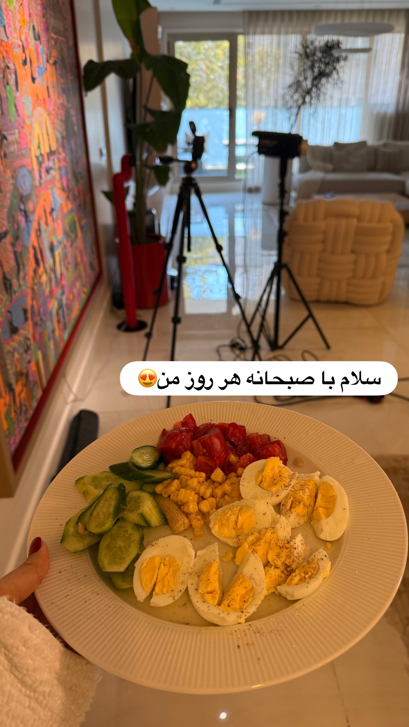  جدید ترین استوری اینستاگرام ساناز رستم پور