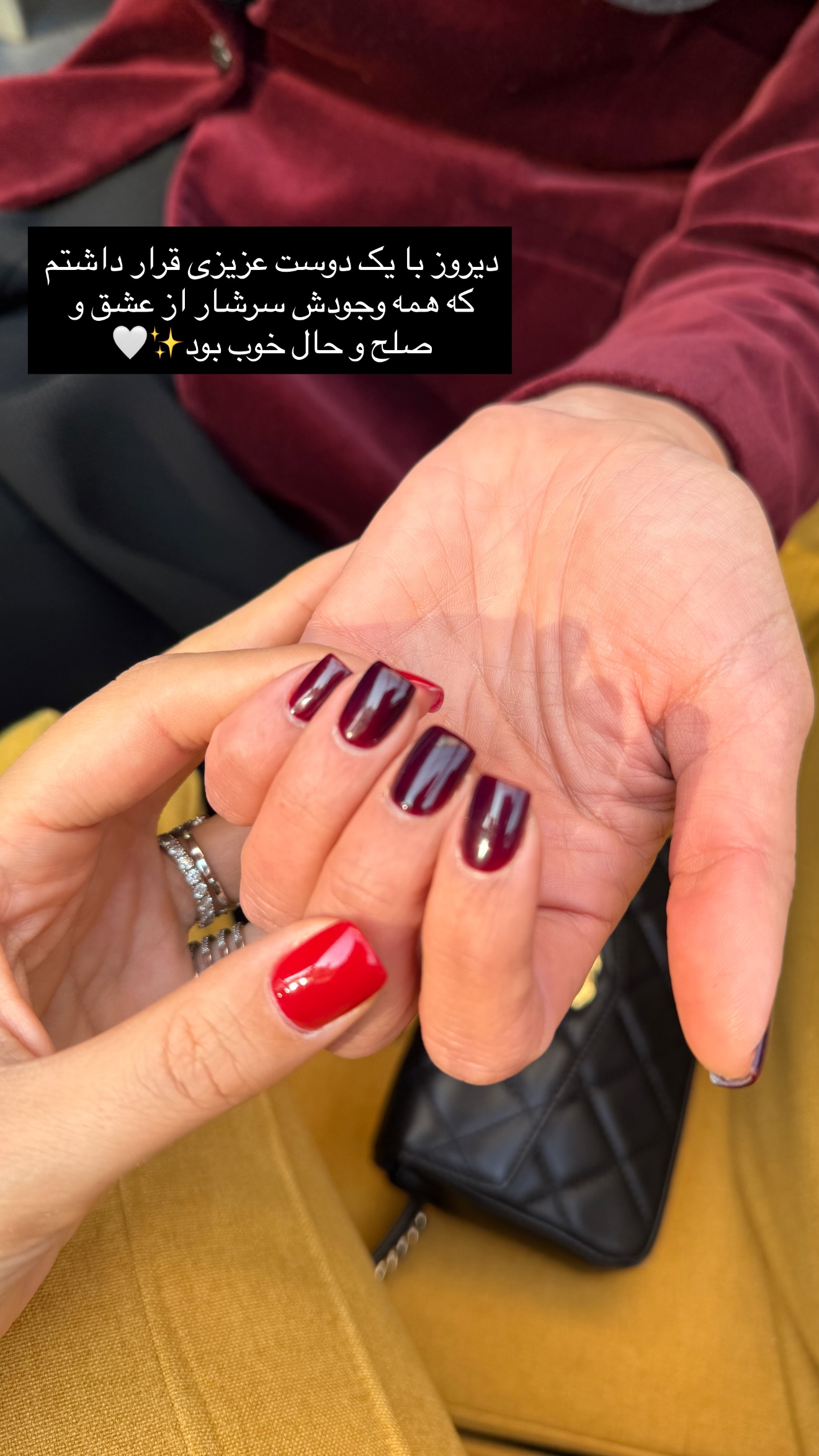  جدید ترین استوری اینستاگرام ساناز رستم پور