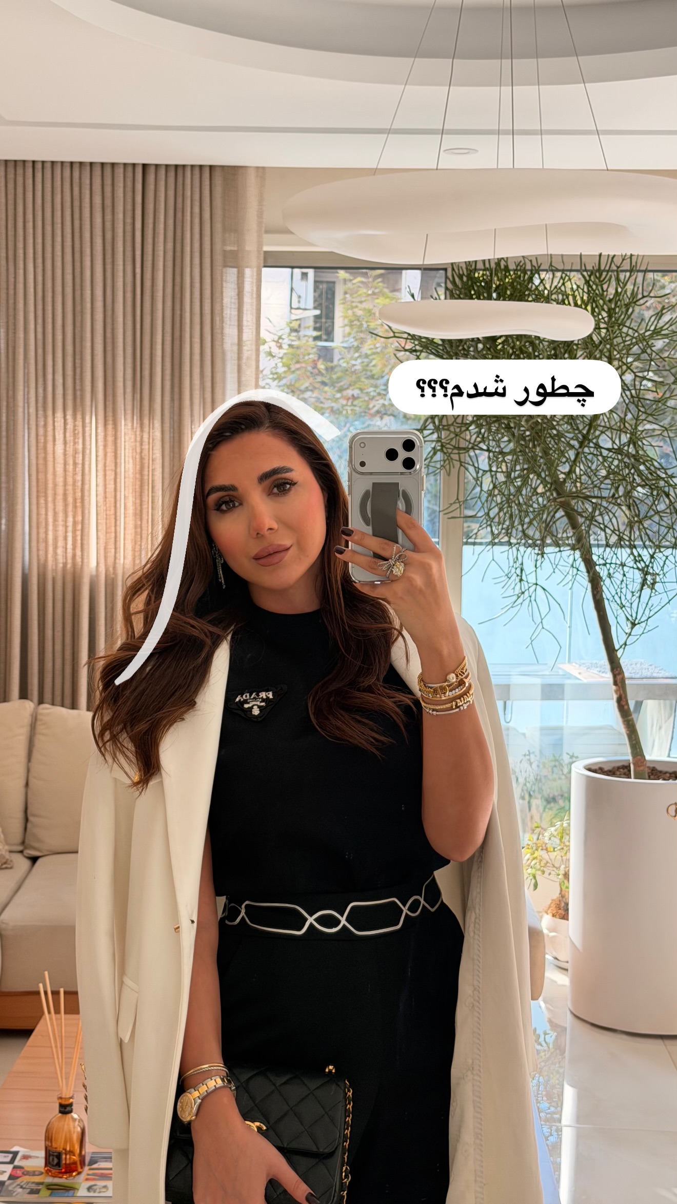  جدید ترین استوری اینستاگرام ساناز رستم پور