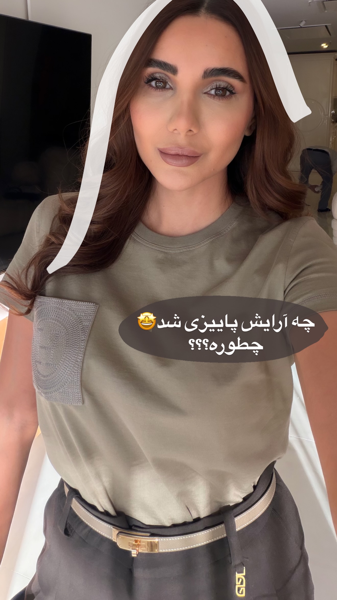  جدید ترین استوری اینستاگرام ساناز رستم پور