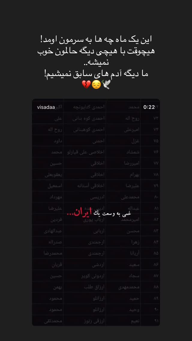  جدید ترین استوری اینستاگرام ساناز رستم پور