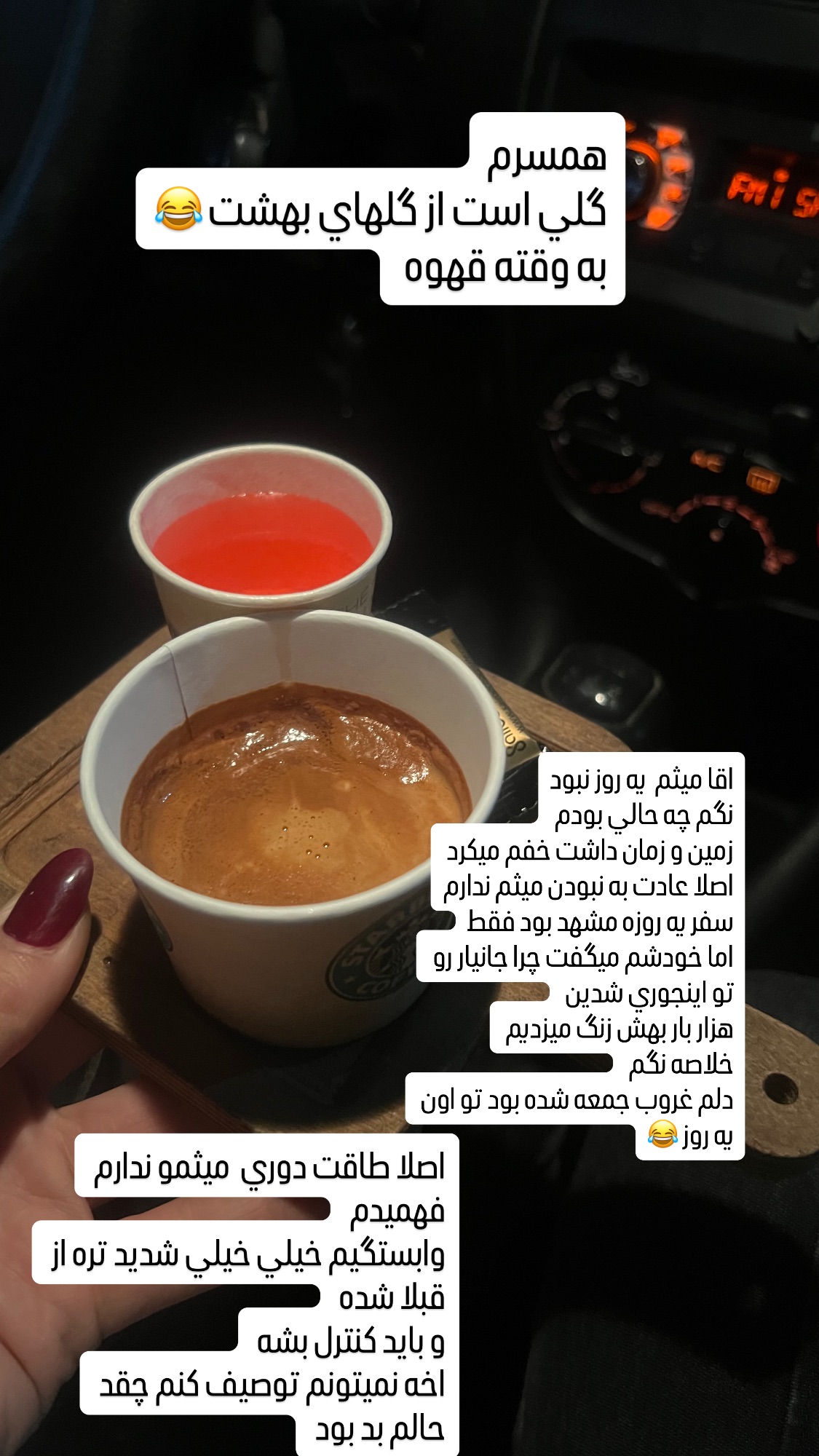  جدید ترین استوری اینستاگرام سارا سيلور