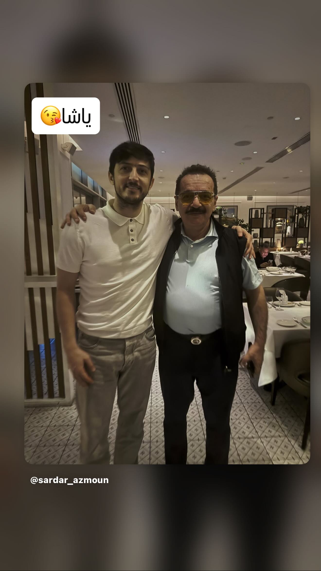  جدید ترین استوری اینستاگرام سردار آزمون