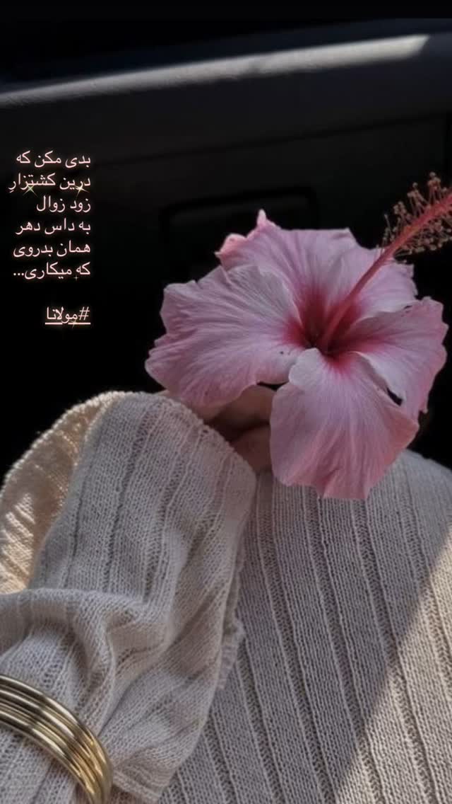  جدید ترین استوری اینستاگرام ستاره معصومی
