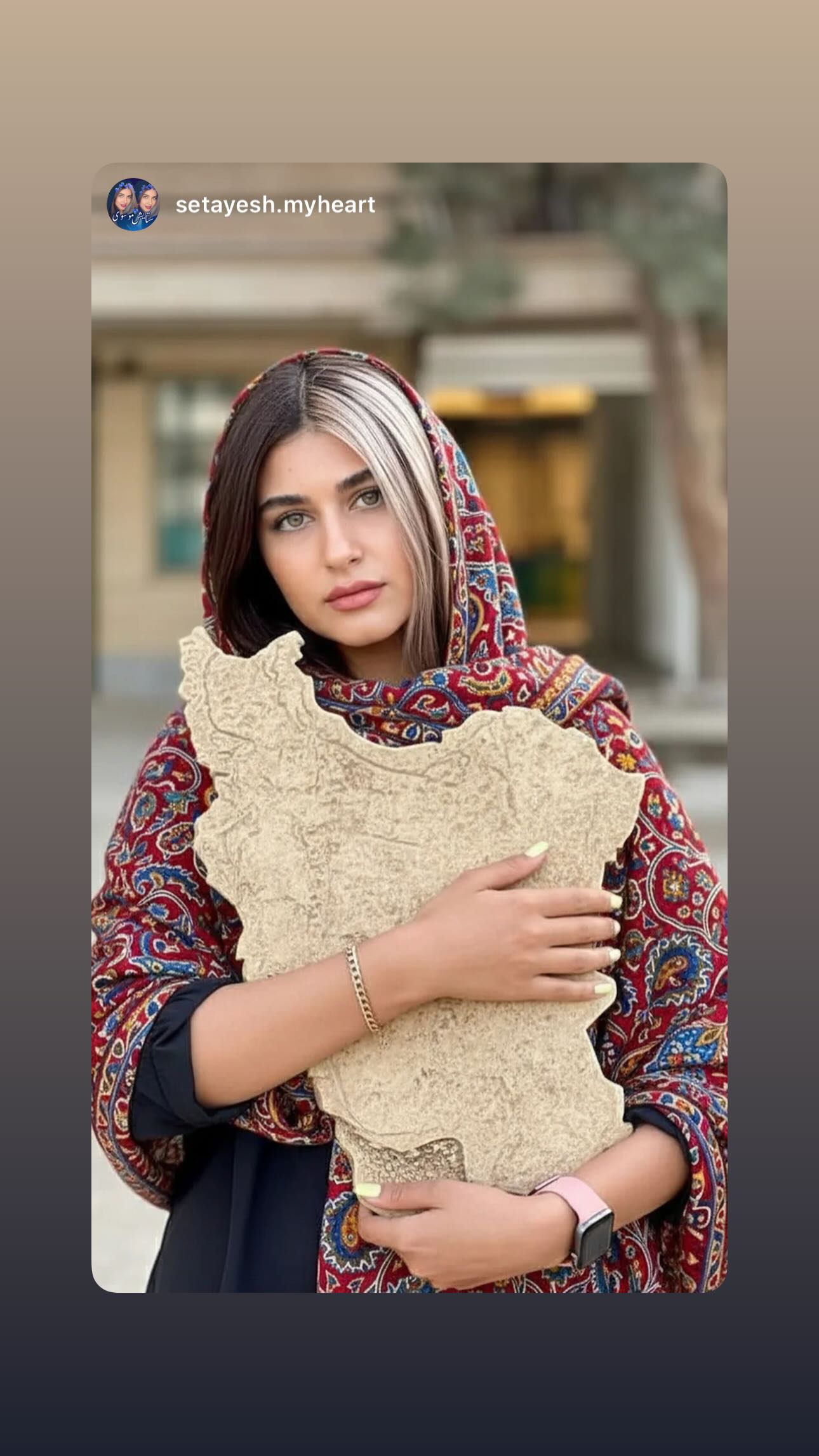  جدید ترین استوری اینستاگرام ستایش موسوی