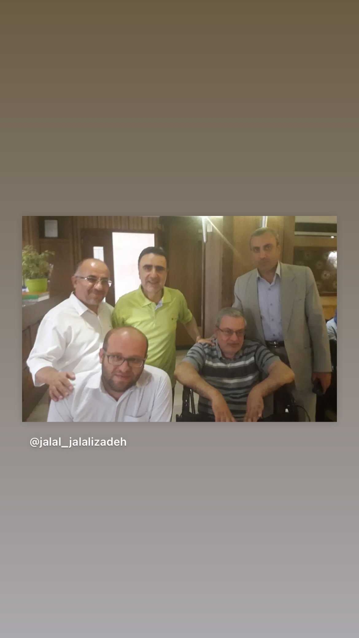  جدید ترین استوری اینستاگرام مصطفی تاجزاده