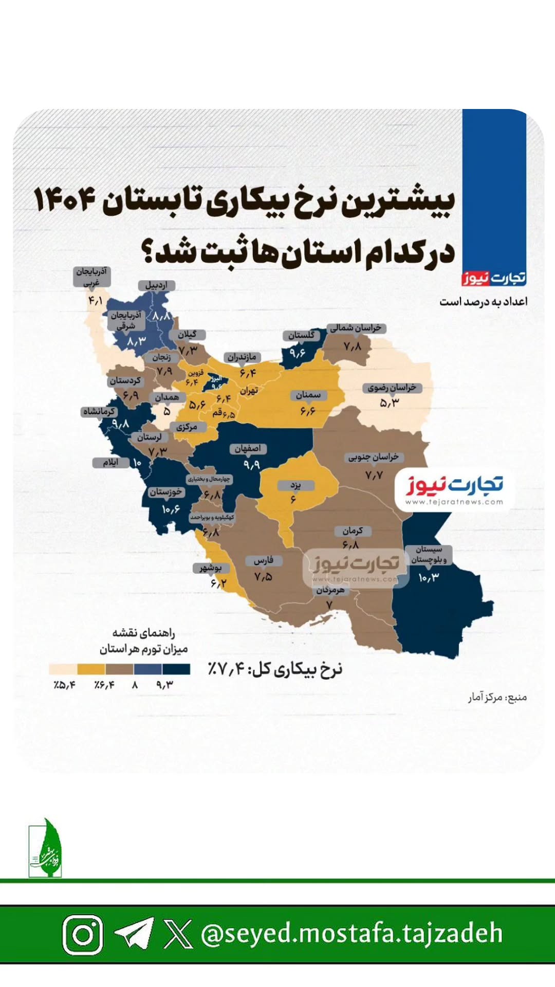  جدید ترین استوری اینستاگرام مصطفی تاجزاده