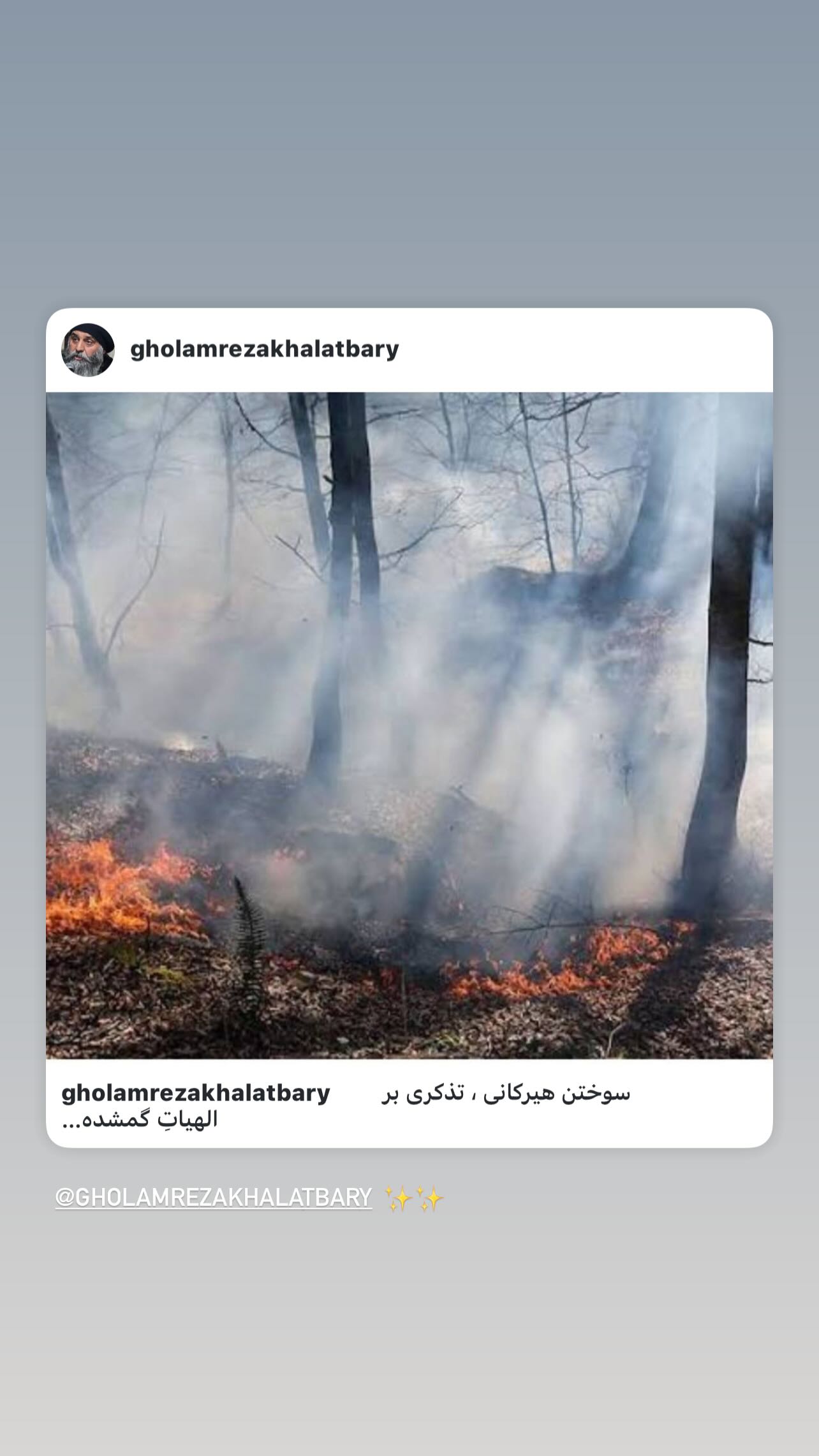  جدید ترین استوری اینستاگرام سید مازیار هاشمی