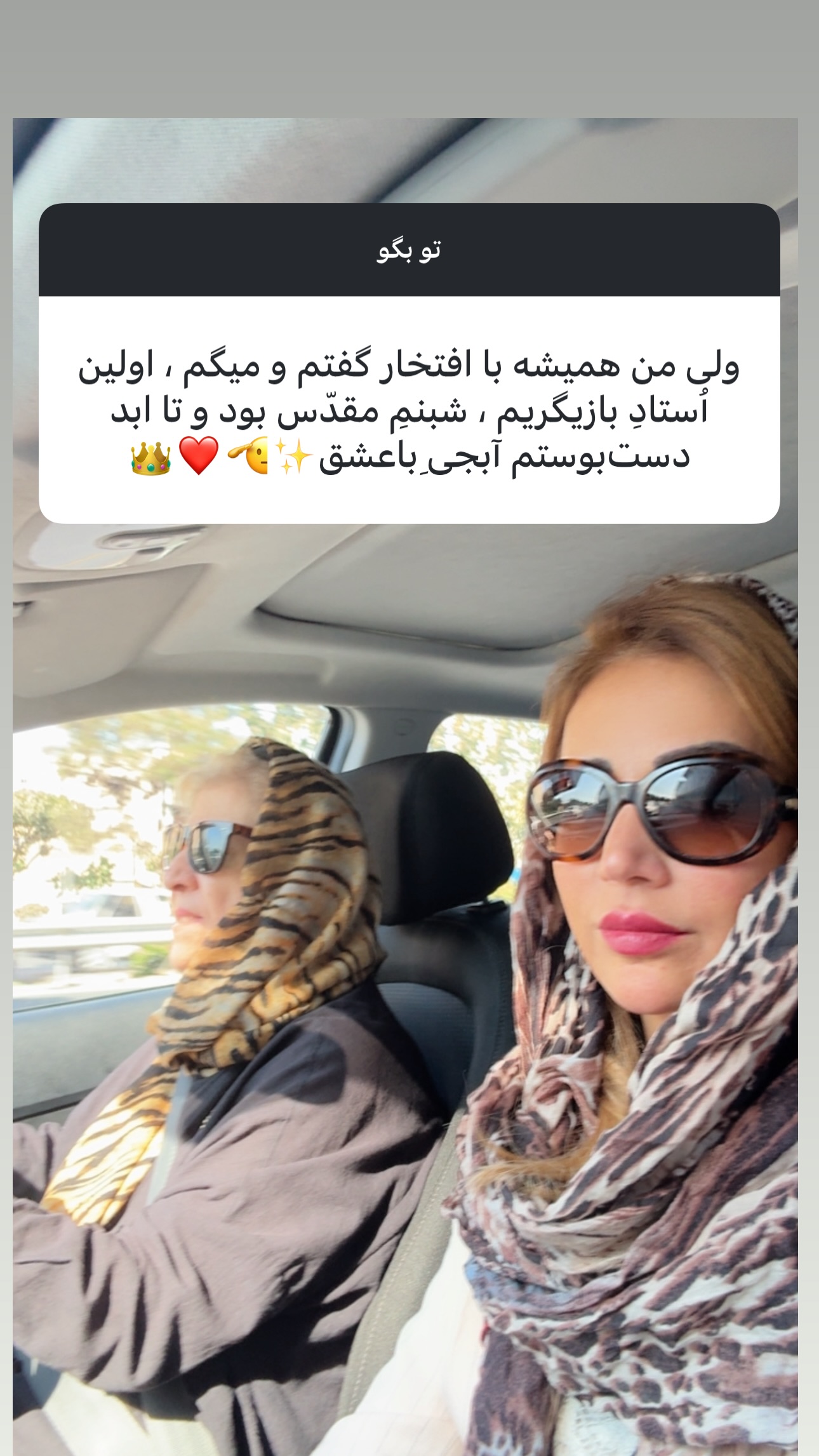  جدید ترین استوری اینستاگرام شبنم قلیخانی