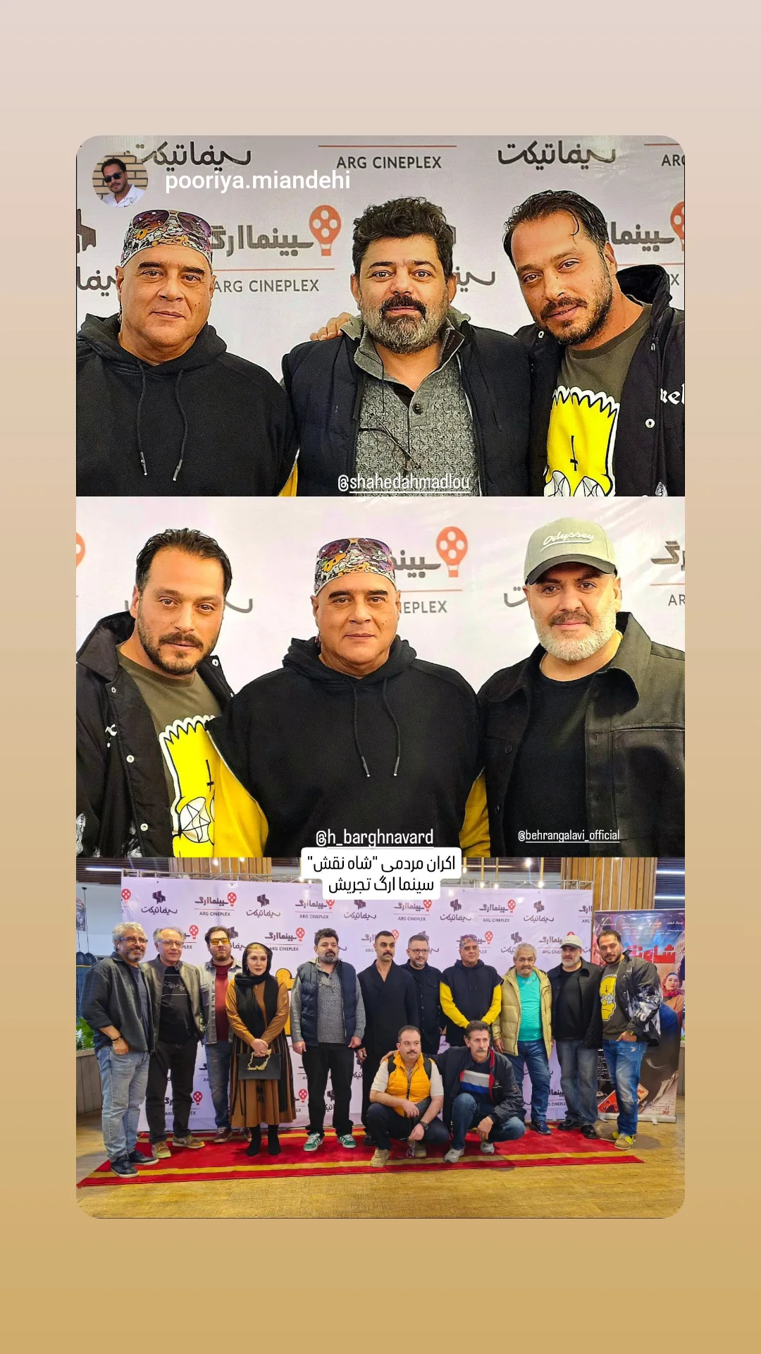  جدید ترین استوری اینستاگرام شاهد احمدلو