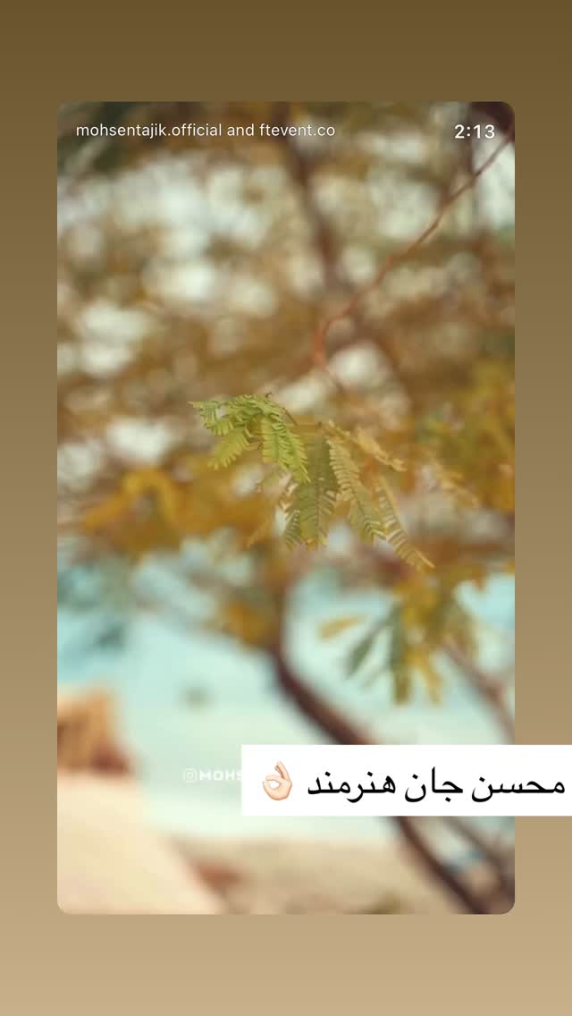  جدید ترین استوری اینستاگرام شاهین جمشیدی