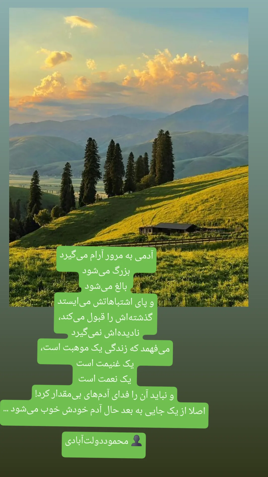  جدید ترین استوری اینستاگرام شاهین تسلیمی