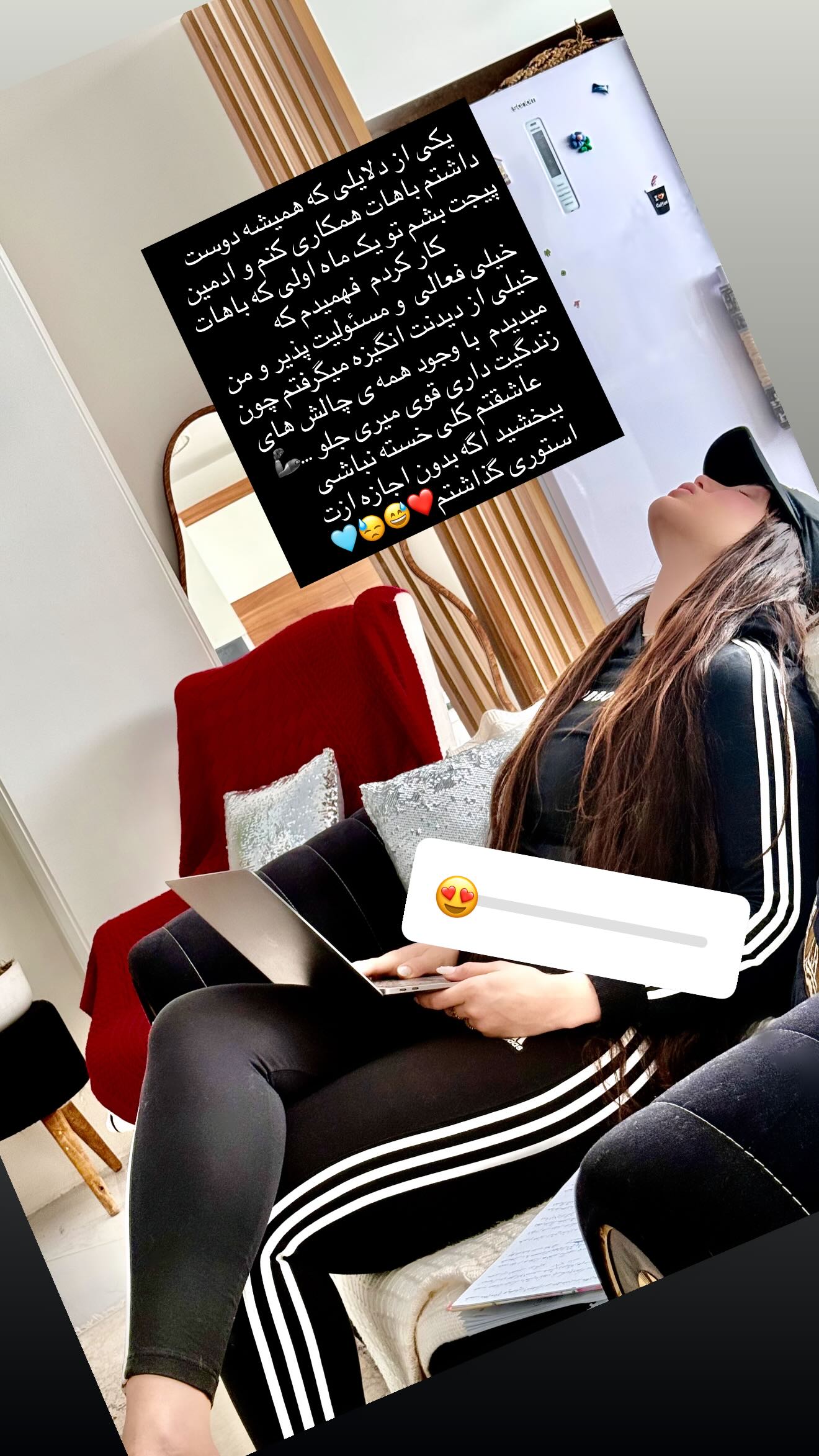  جدید ترین استوری اینستاگرام شهربانو دامغانی نژاد