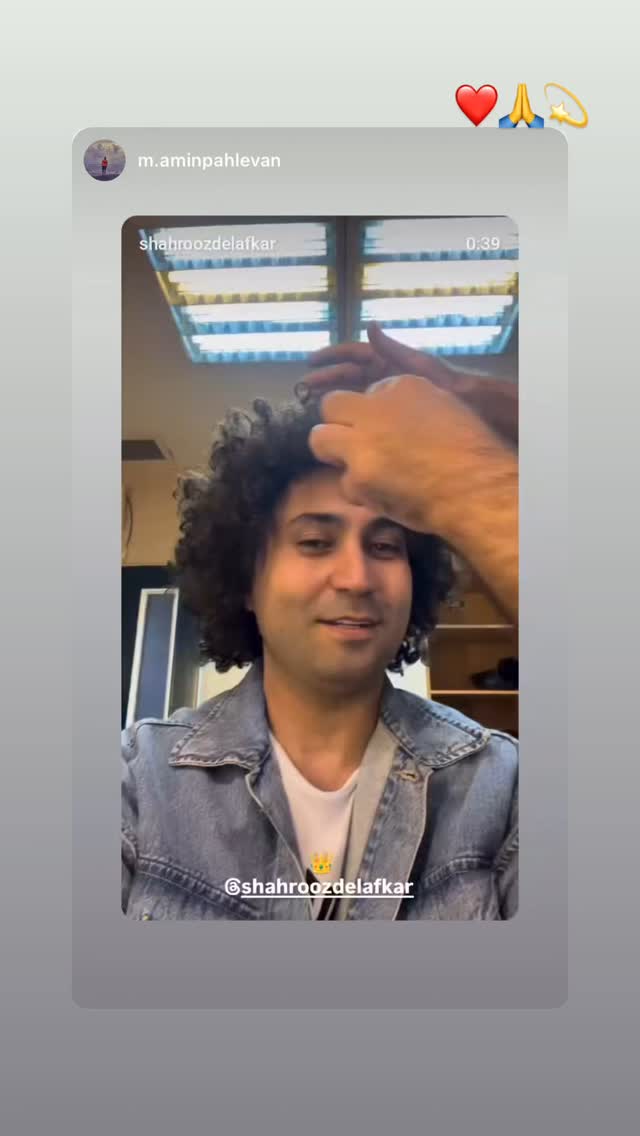  جدید ترین استوری اینستاگرام شهروز دل افکار