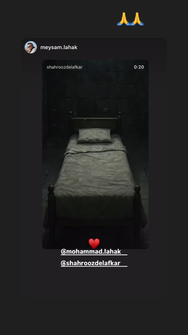  جدید ترین استوری اینستاگرام شهروز دل افکار