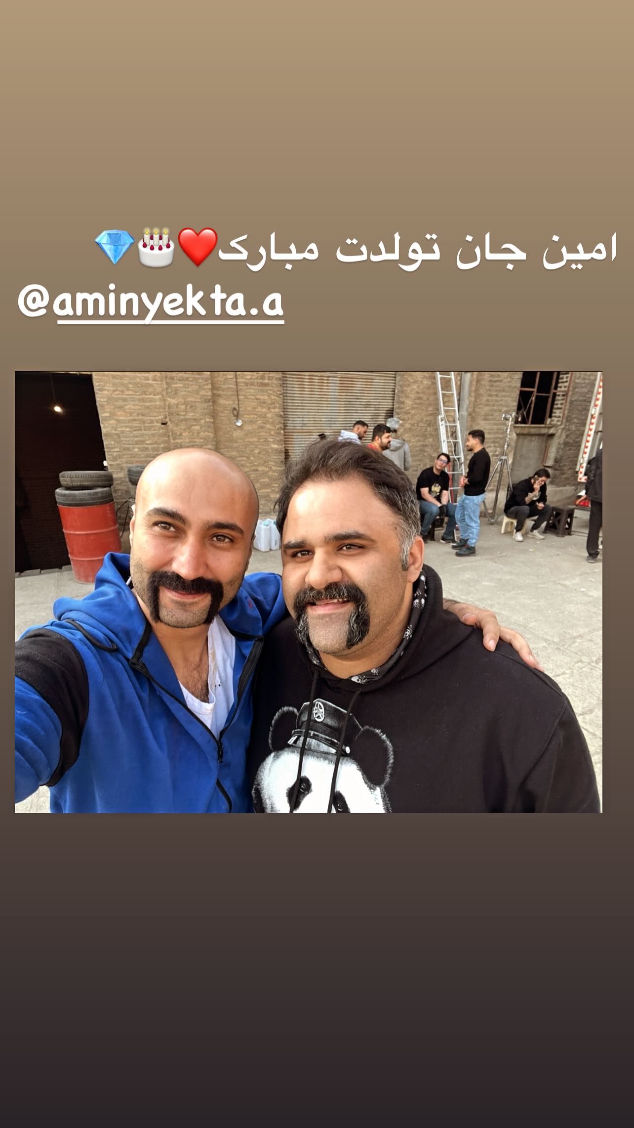  جدید ترین استوری اینستاگرام شهروز دل افکار