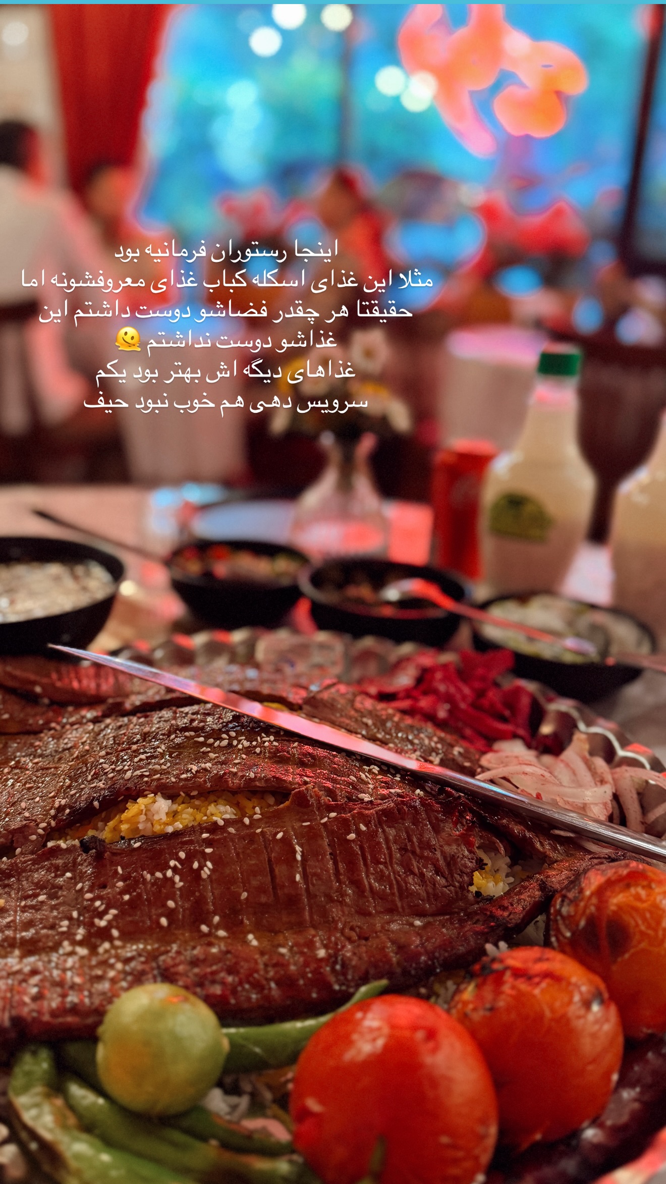  جدید ترین استوری اینستاگرام شکیبا لطفی
