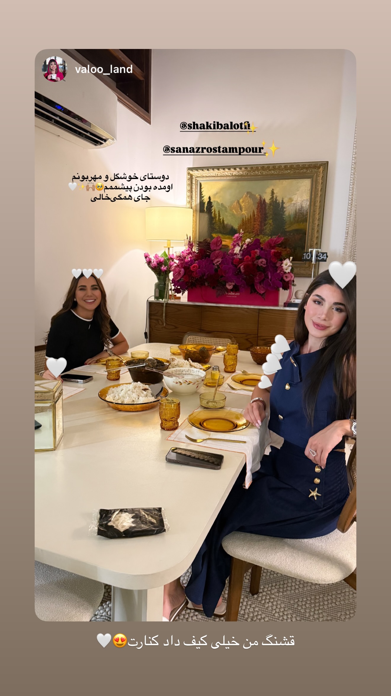  جدید ترین استوری اینستاگرام شکیبا لطفی