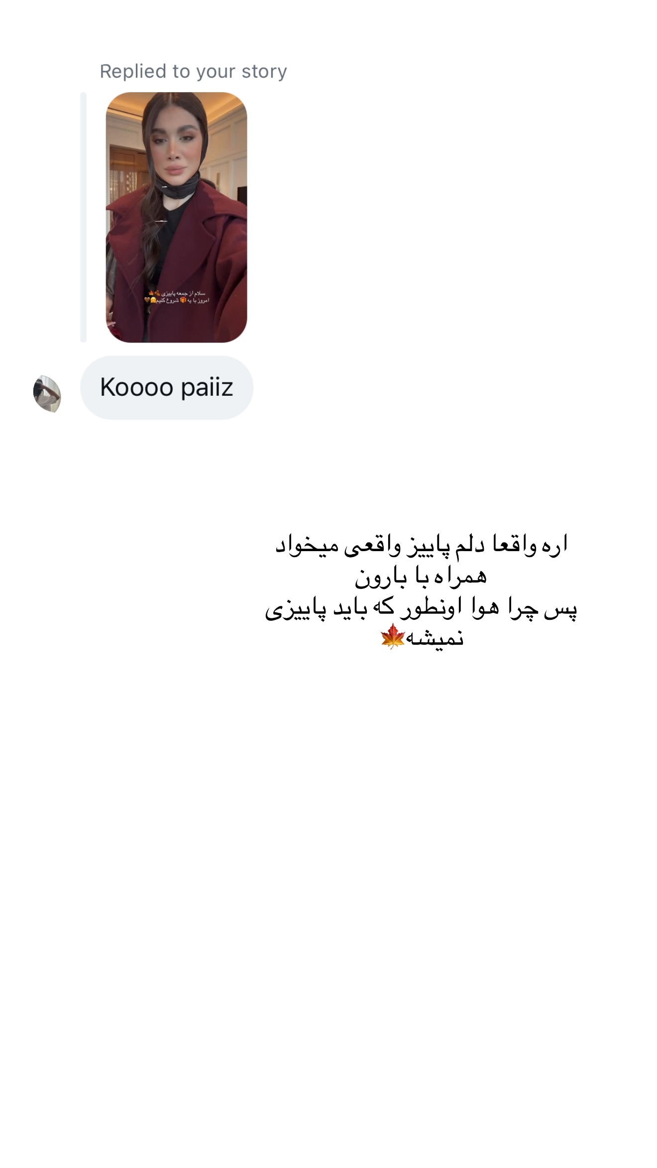  جدید ترین استوری اینستاگرام شکیبا لطفی