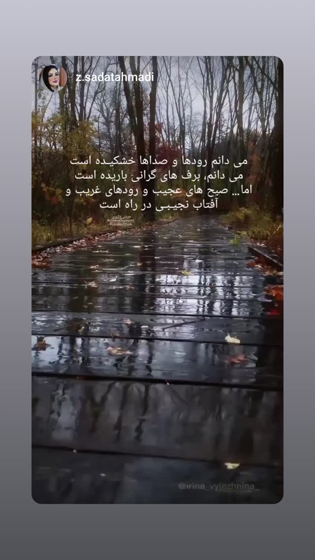  جدید ترین استوری اینستاگرام شمس لنگرودی