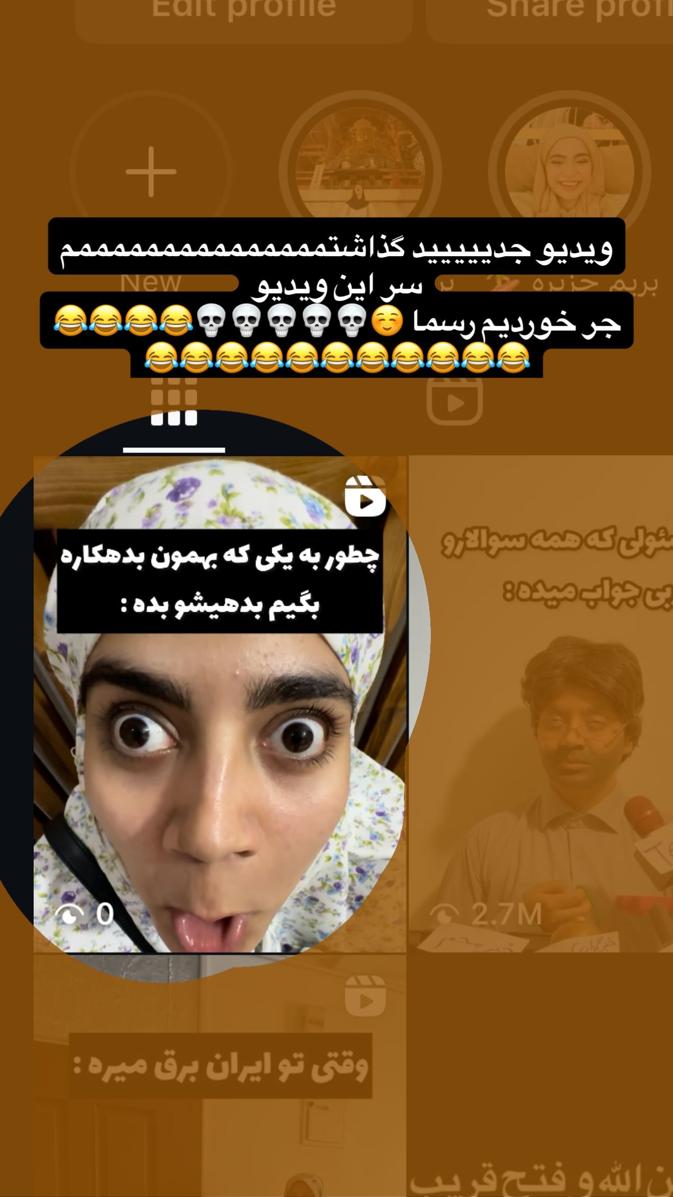  جدید ترین استوری اینستاگرام شقایق محمودی