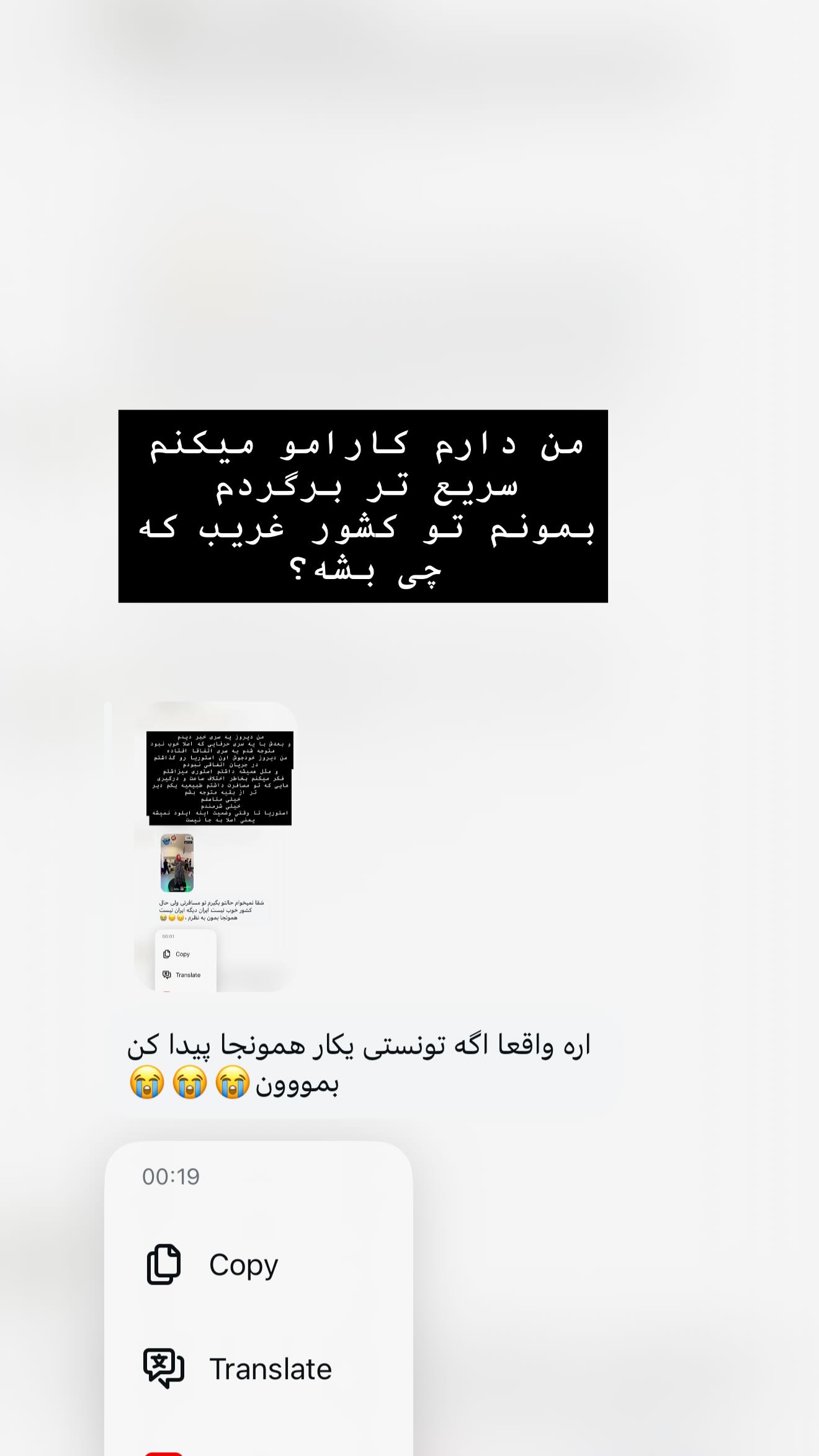  جدید ترین استوری اینستاگرام شقایق محمودی