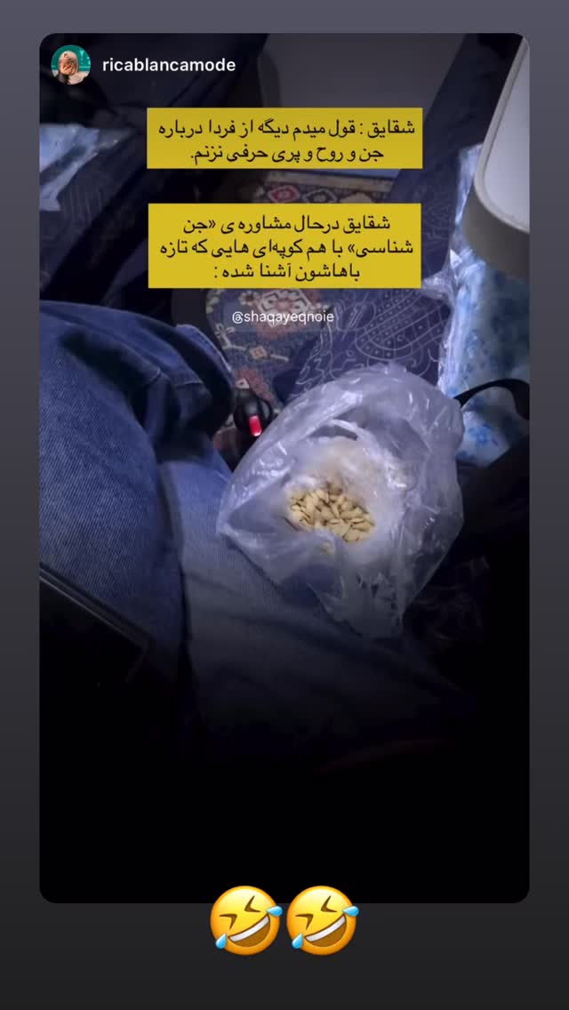  جدید ترین استوری اینستاگرام شقایق نوئی