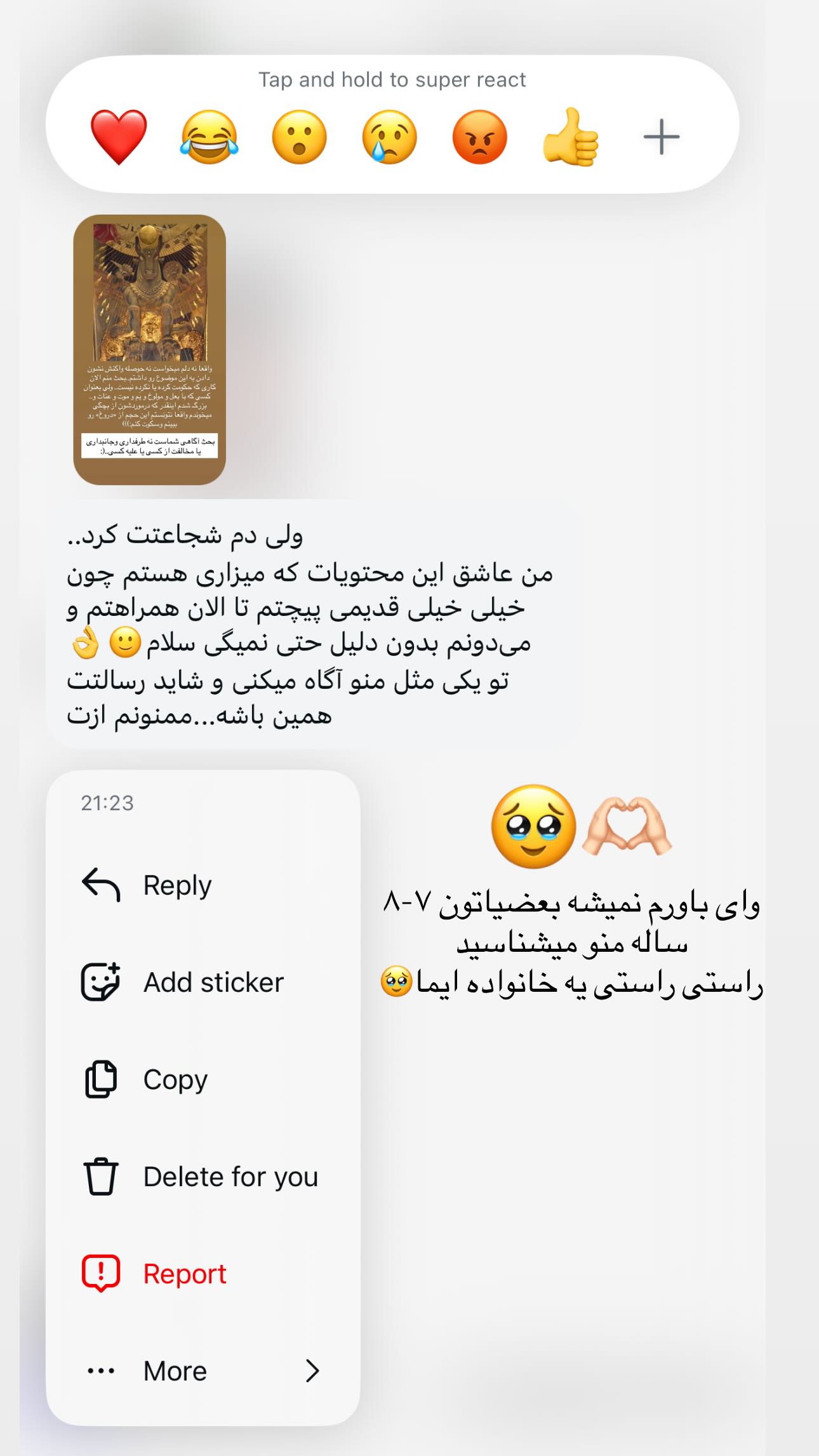  جدید ترین استوری اینستاگرام شقایق نوئی