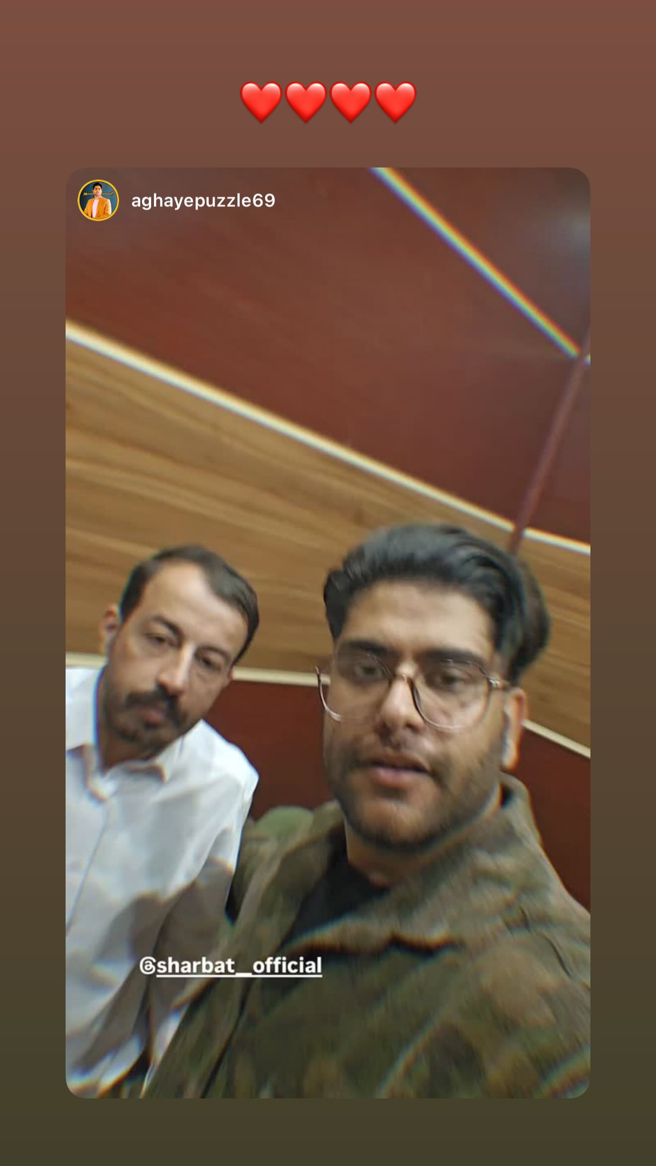  جدید ترین استوری اینستاگرام جمشید اسدی