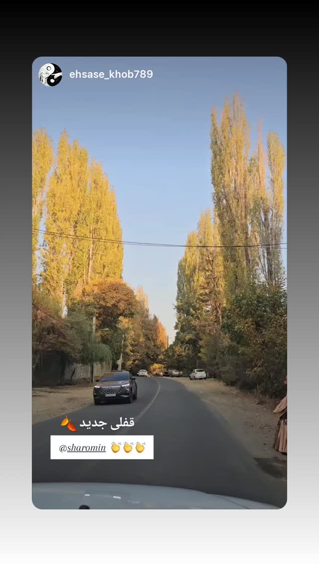  جدید ترین استوری اینستاگرام شارومین