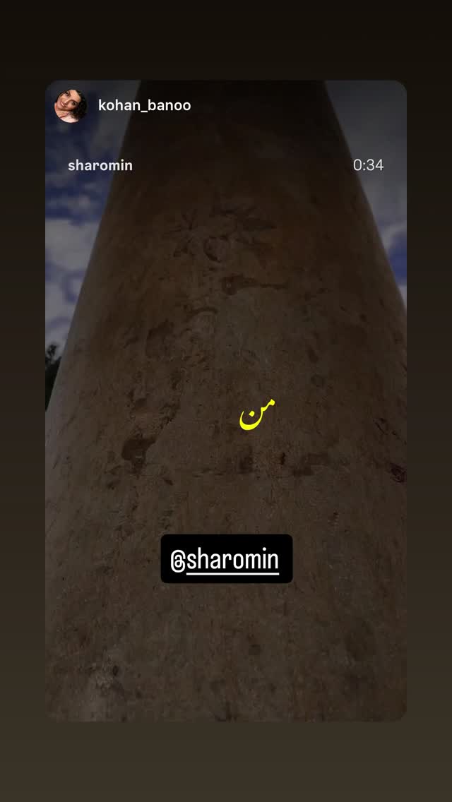  جدید ترین استوری اینستاگرام شارومین