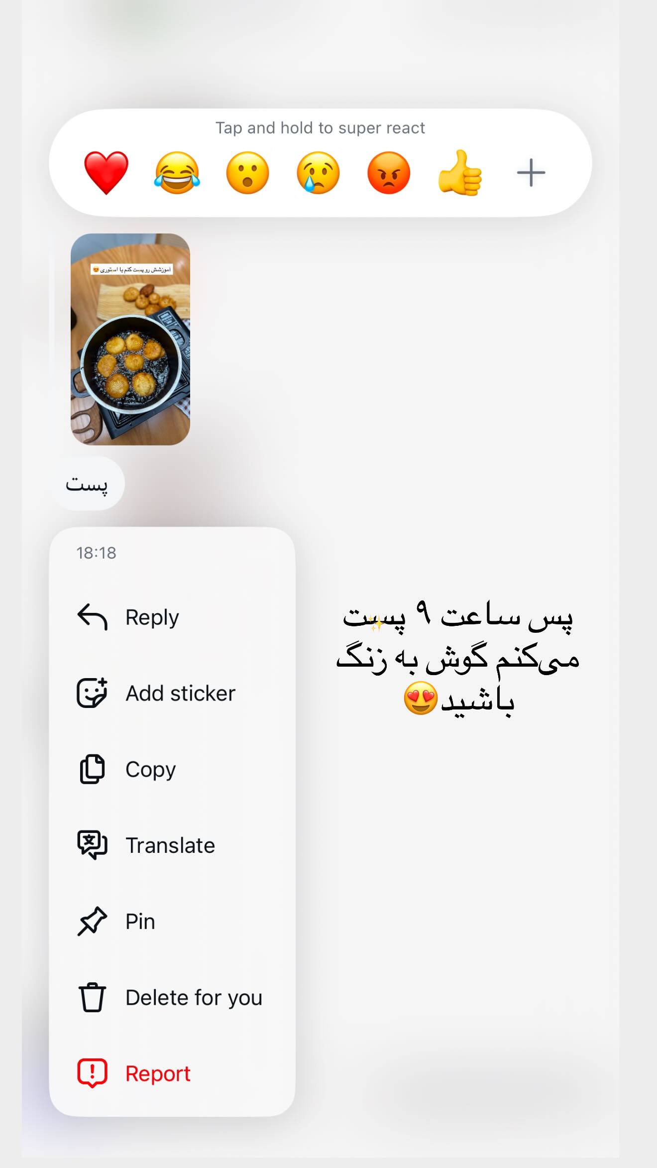  جدید ترین استوری اینستاگرام شیما زارعی
