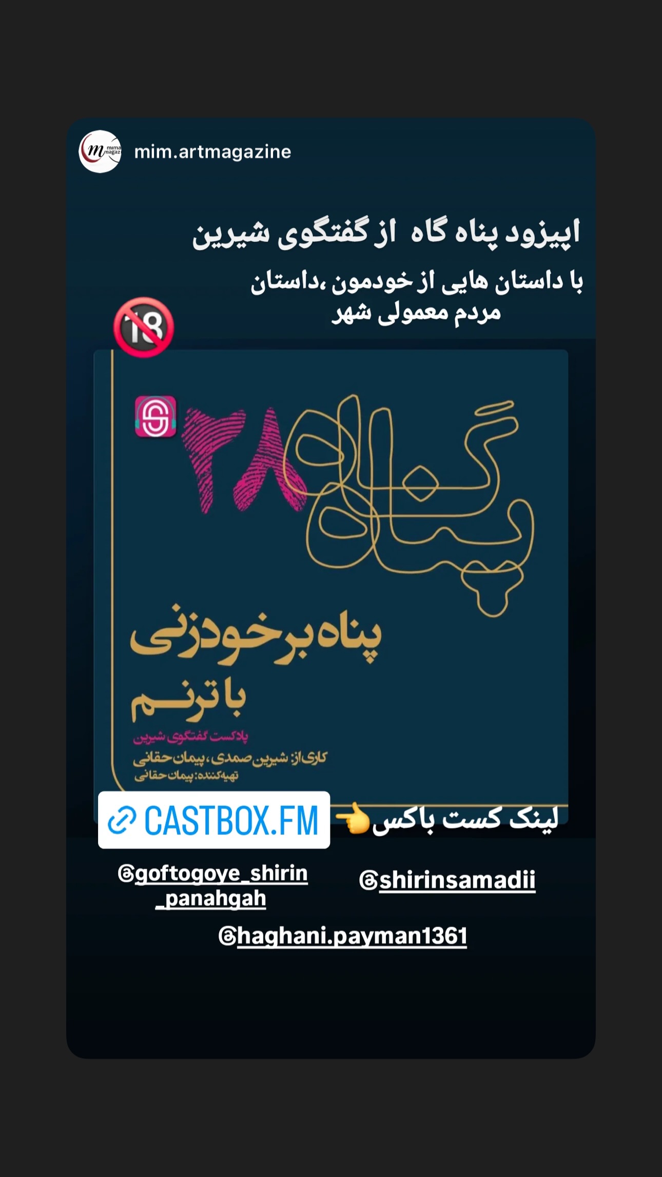  جدید ترین استوری اینستاگرام شیرین صمدی