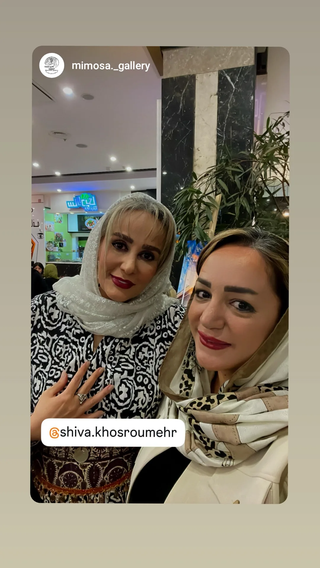  جدید ترین استوری اینستاگرام شیوا خسرومهر