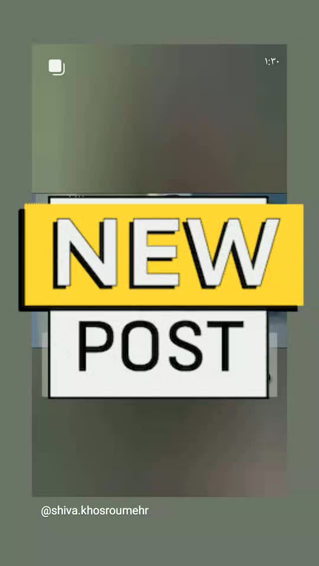  جدید ترین استوری اینستاگرام شیوا خسرومهر
