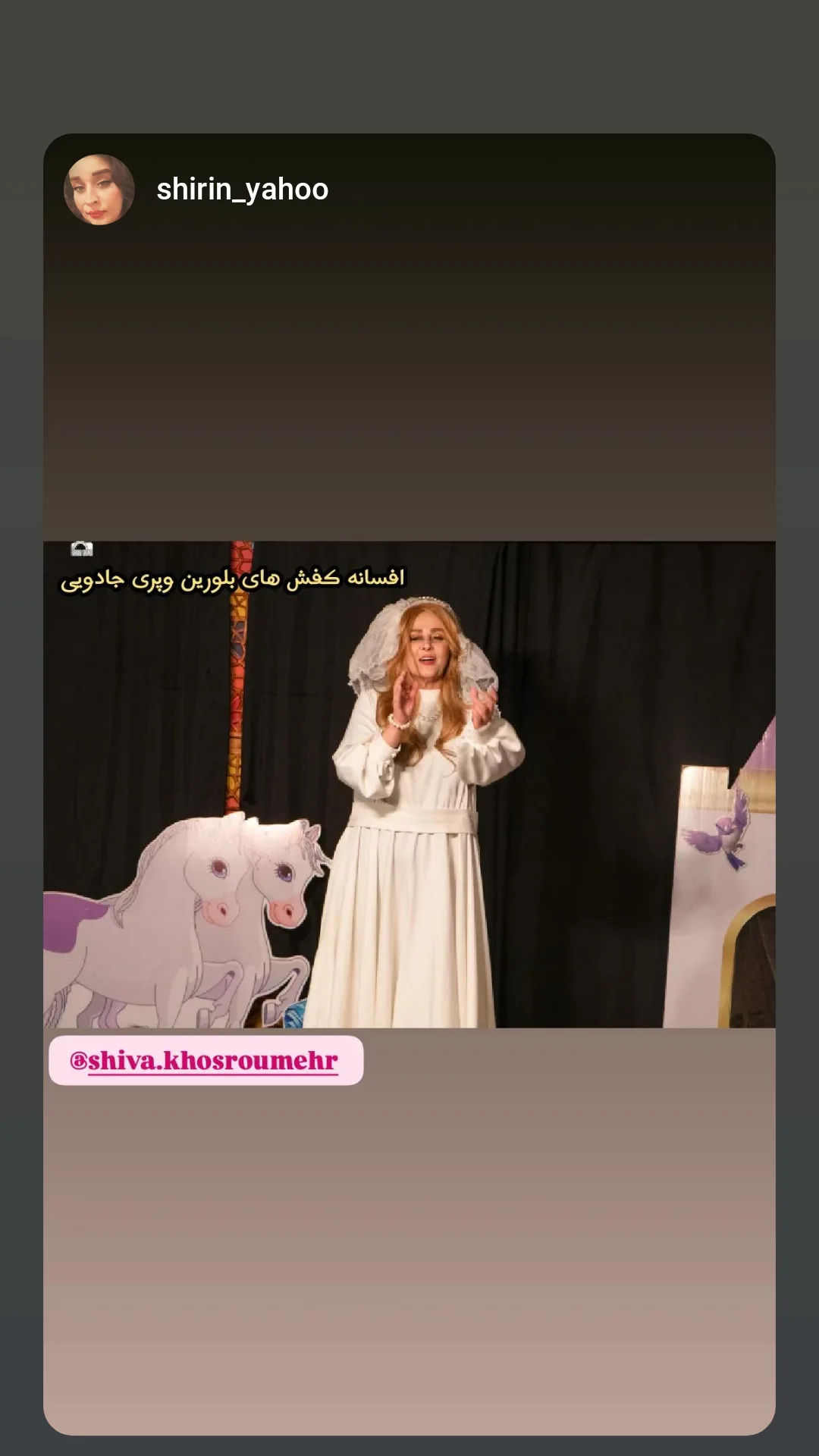  جدید ترین استوری اینستاگرام شیوا خسرومهر
