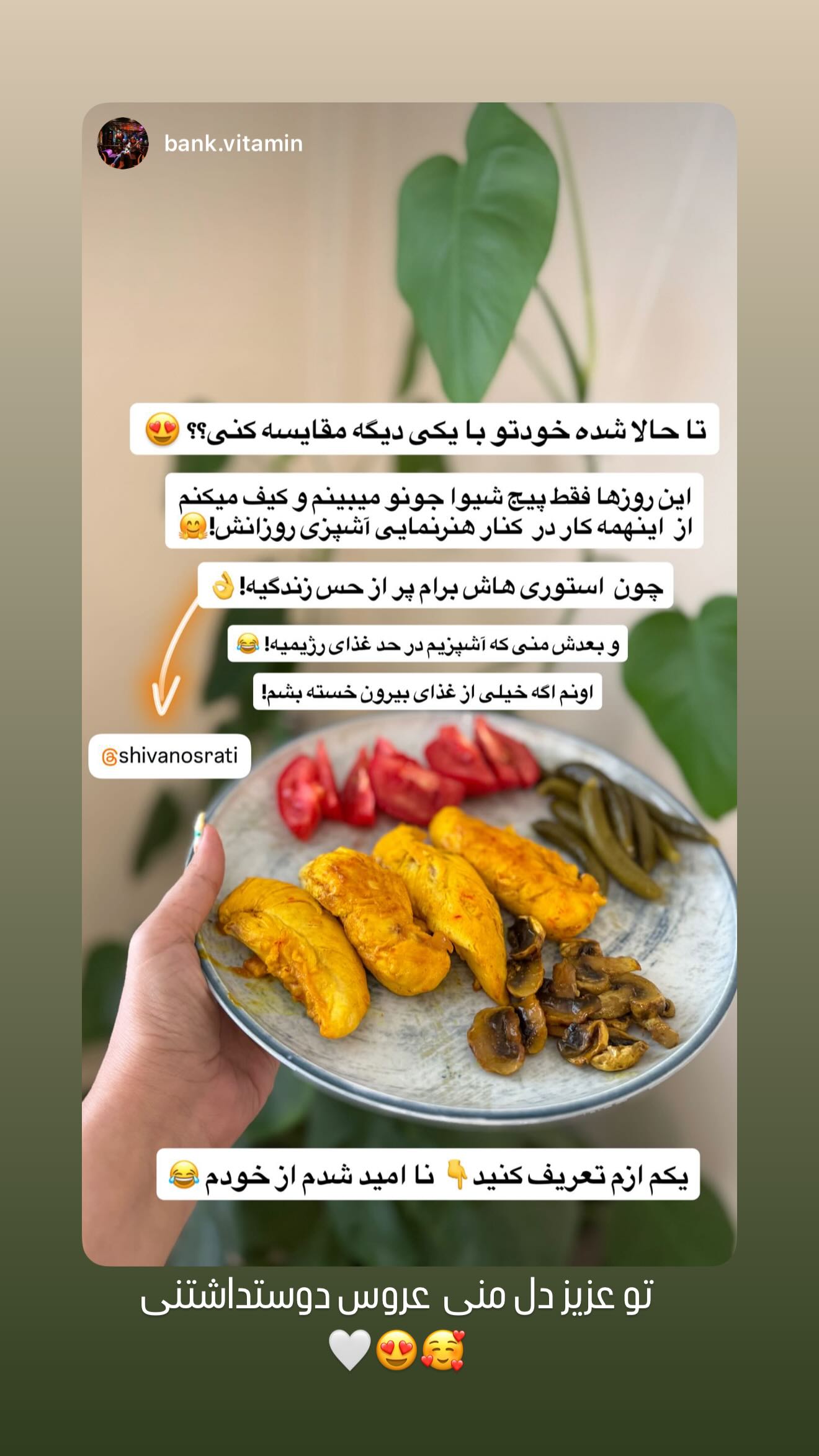  جدید ترین استوری اینستاگرام شیوا نصرتی