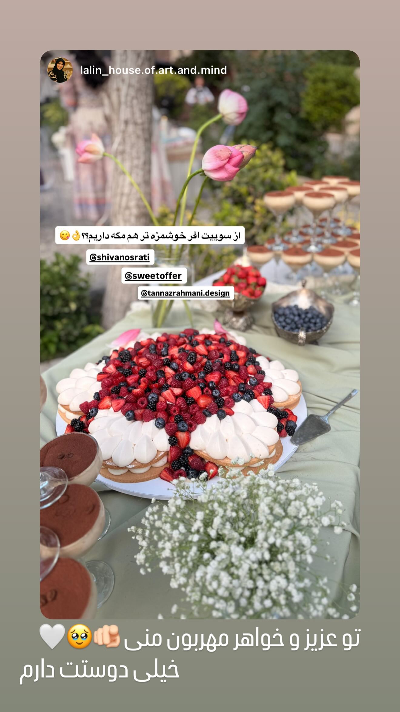  جدید ترین استوری اینستاگرام شیوا نصرتی
