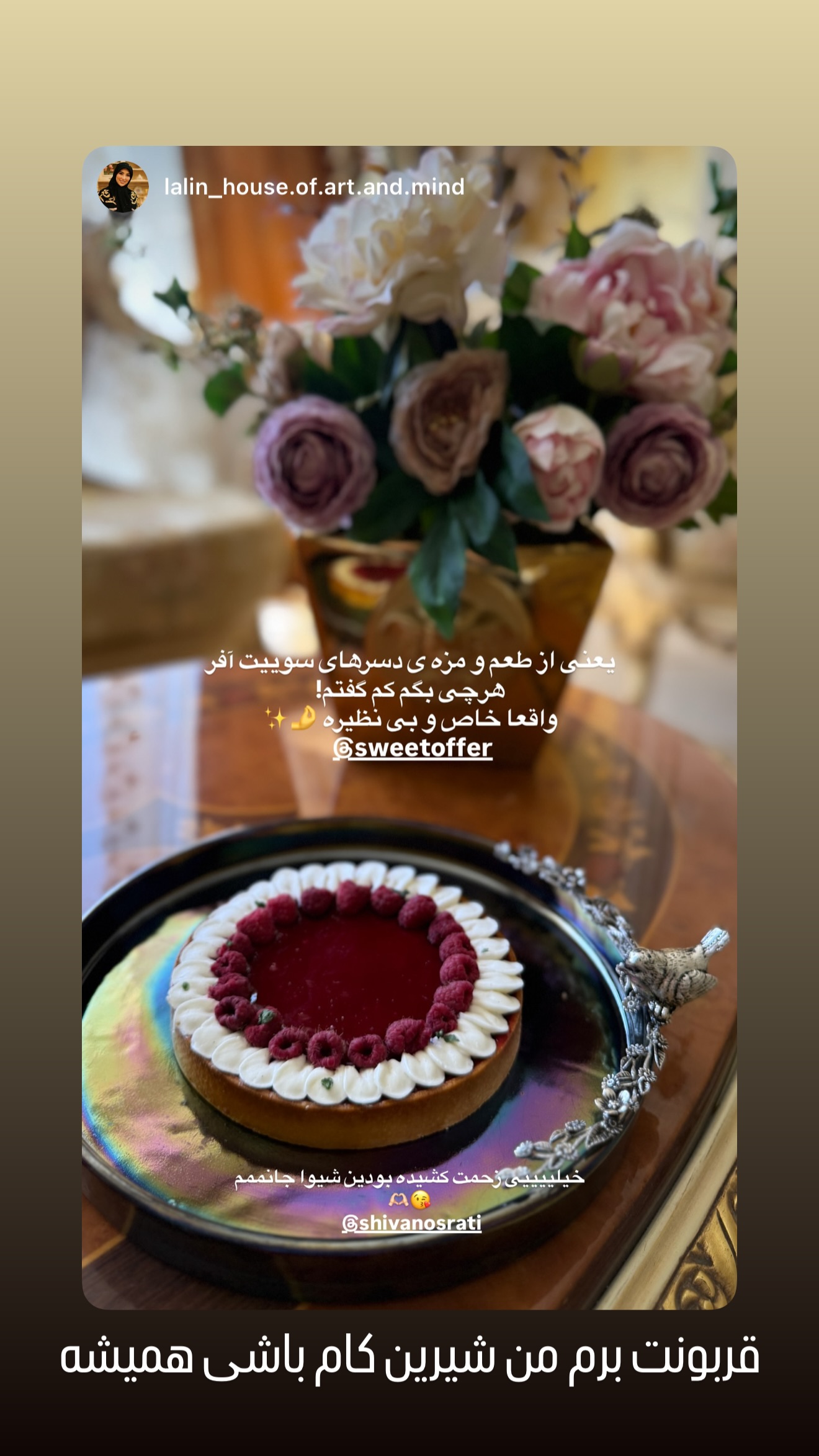  جدید ترین استوری اینستاگرام شیوا نصرتی