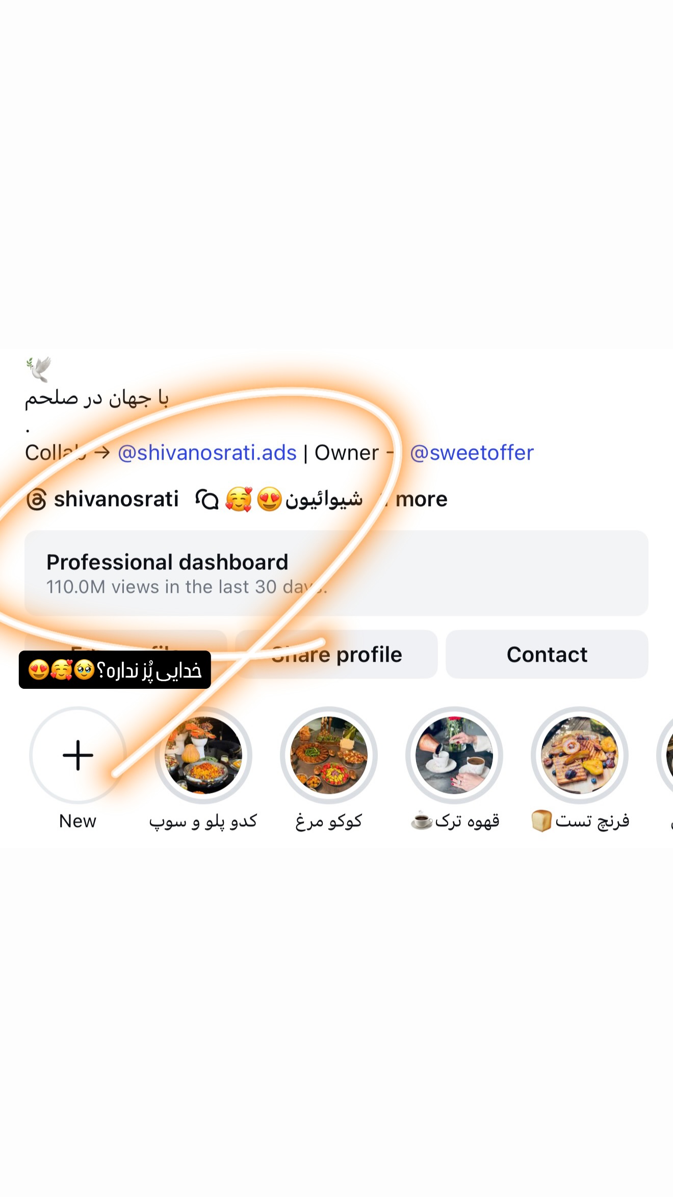  جدید ترین استوری اینستاگرام شیوا نصرتی