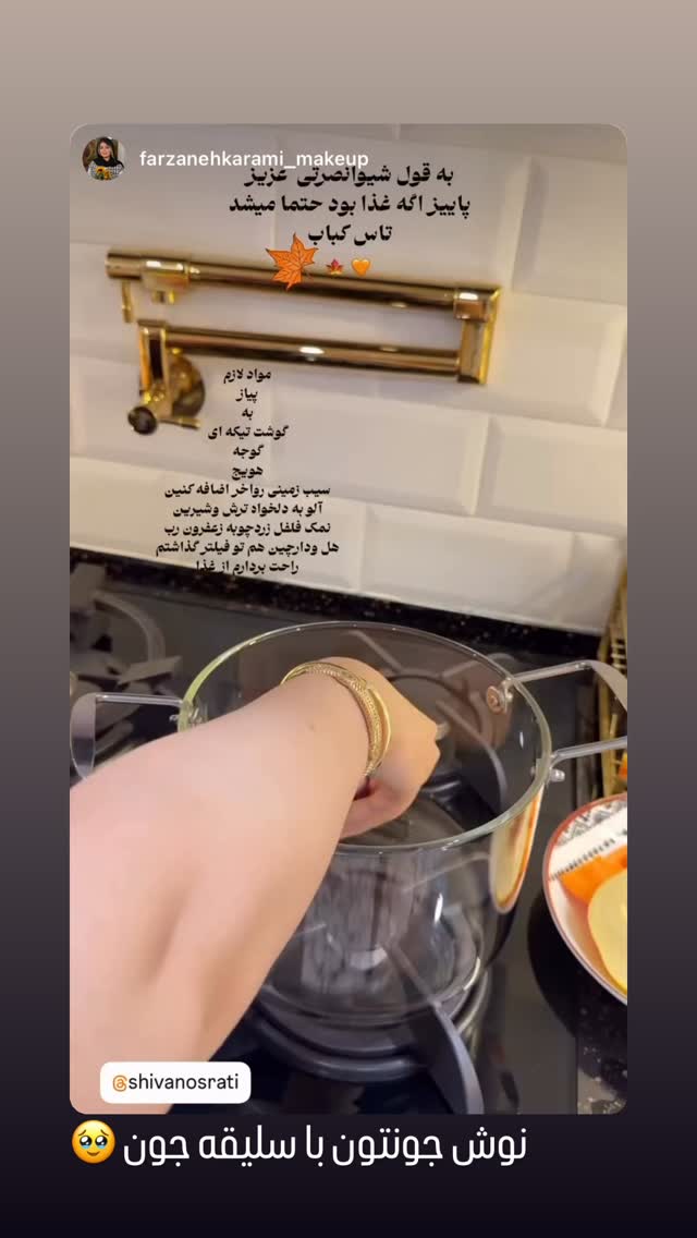  جدید ترین استوری اینستاگرام شیوا نصرتی