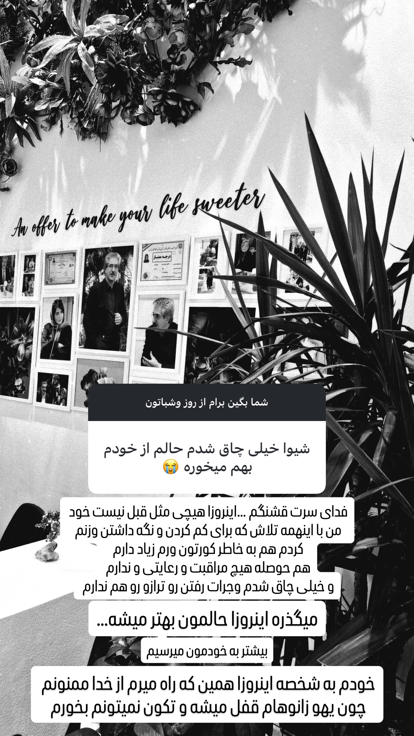  جدید ترین استوری اینستاگرام شیوا نصرتی