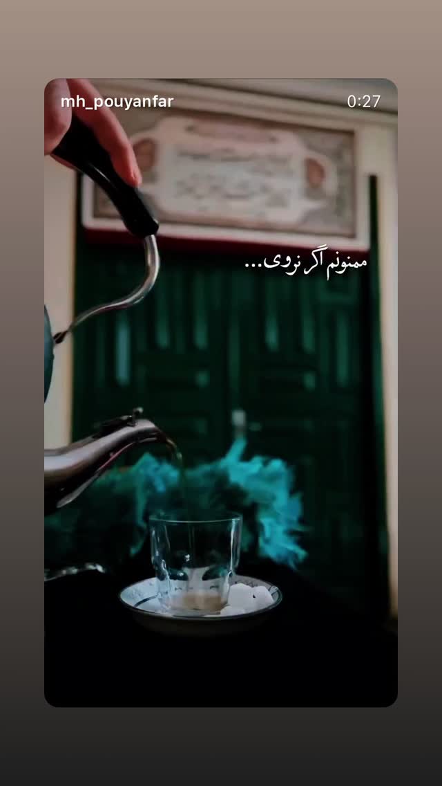  جدید ترین استوری اینستاگرام شعله رزمجو