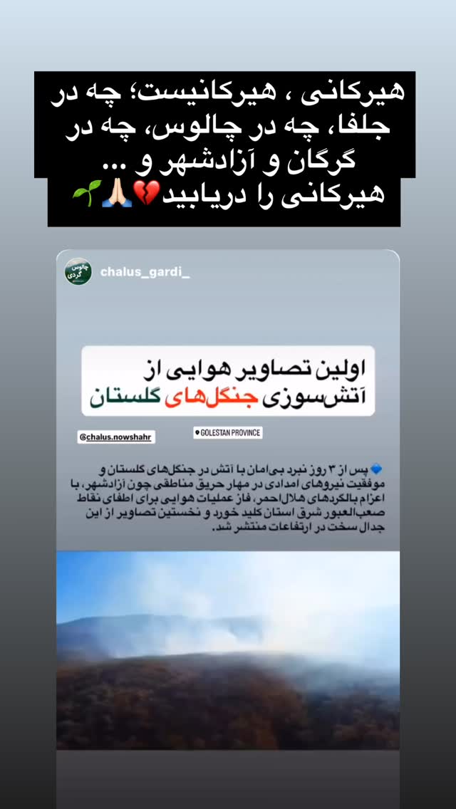  جدید ترین استوری اینستاگرام شعله رزمجو