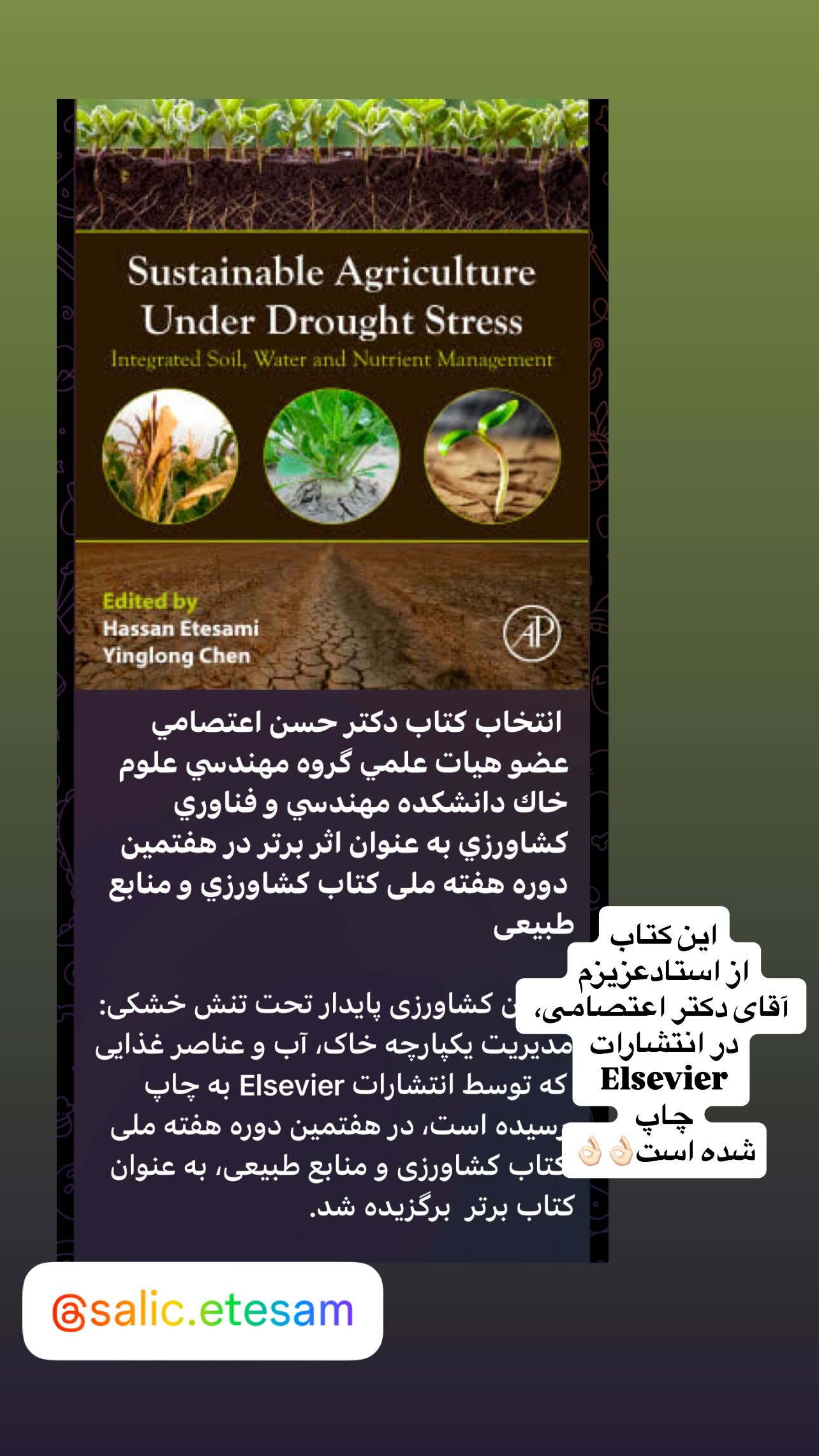  جدید ترین استوری اینستاگرام شعله رزمجو