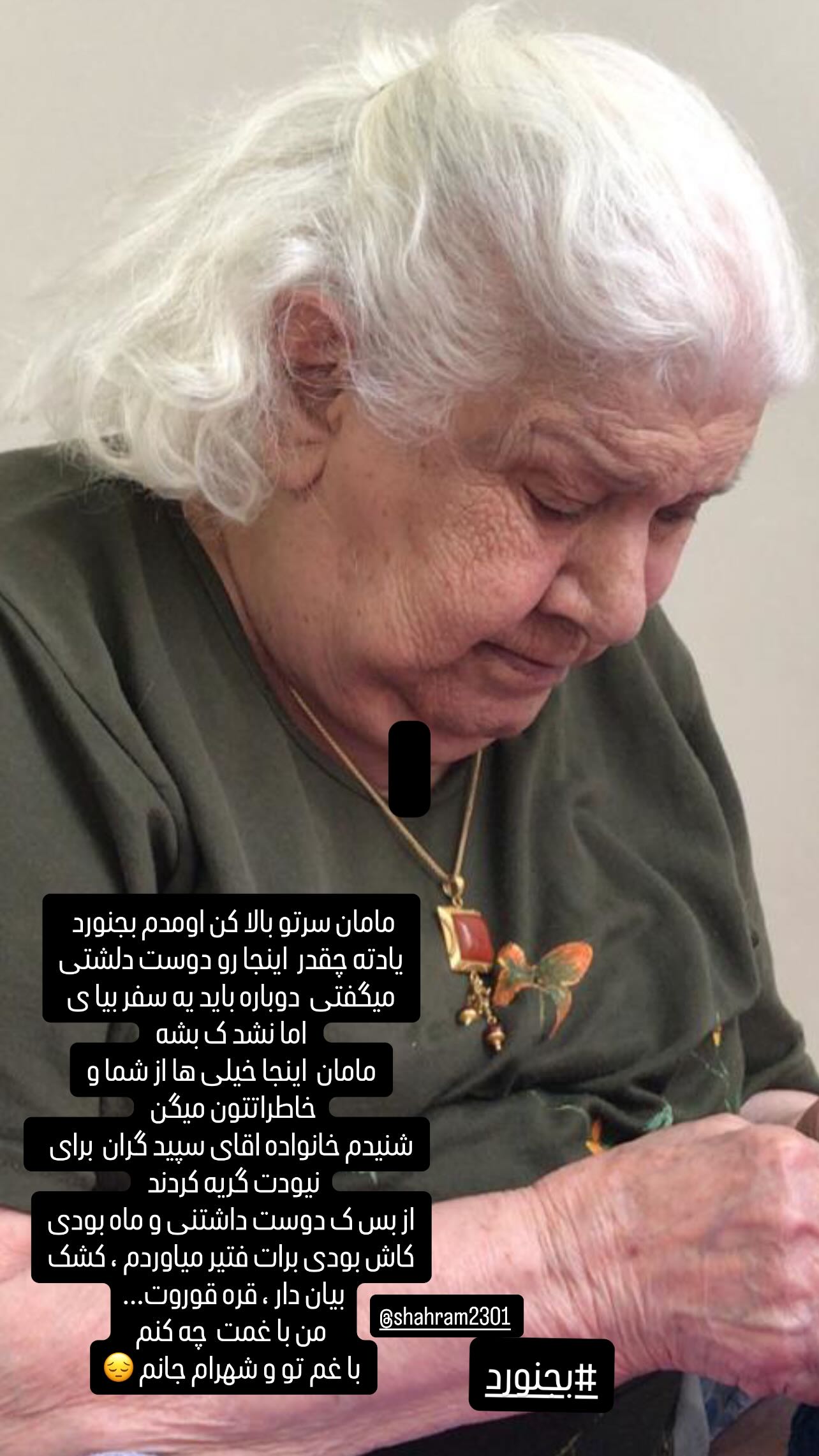  جدید ترین استوری اینستاگرام شهره سلطانی