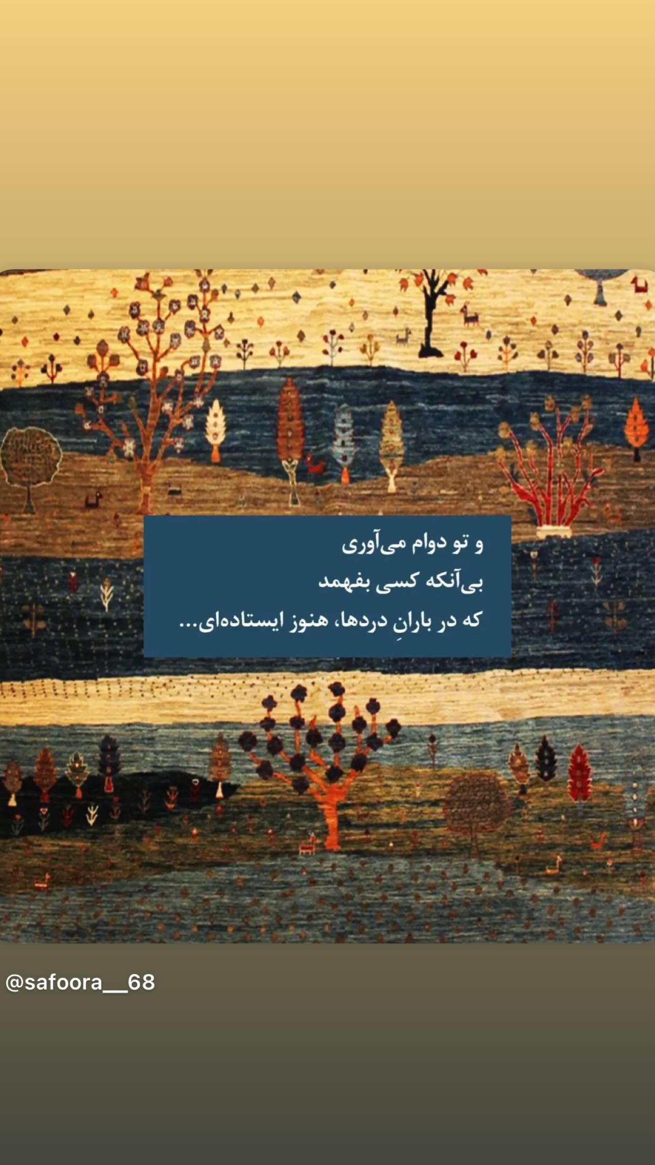 جدید ترین استوری اینستاگرام شهره سلطانی